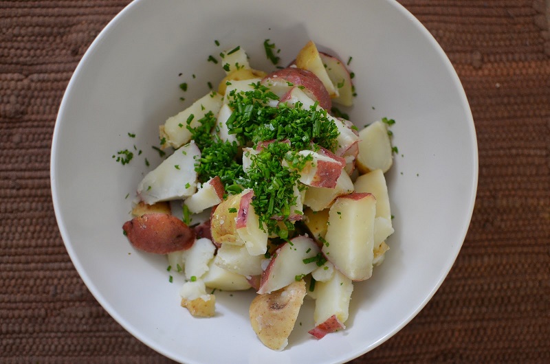 Chive Warm Potato Salad Recipe